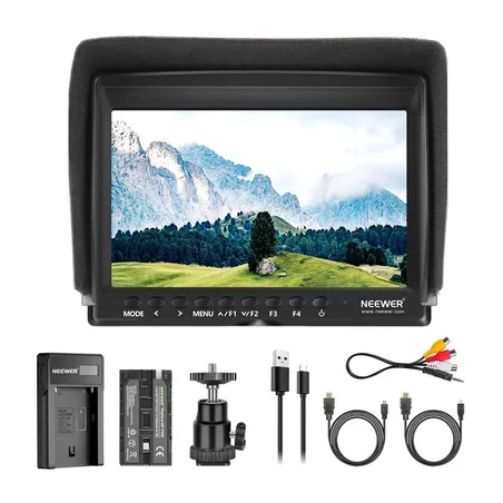 NEEWER F100 Field Monitor + USB Charger + Battery Kit
